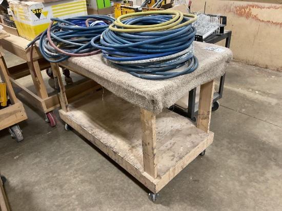 Cart & Contents - Assorted Air Hoses