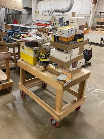 Cart & Contents - Assorted Sandpaper,