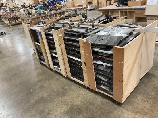 10 Carts - Metal 2 Wheel Finishing Dollies For Beds