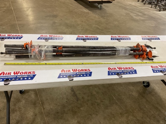 5 - 48" Pony Pipe Clamps
