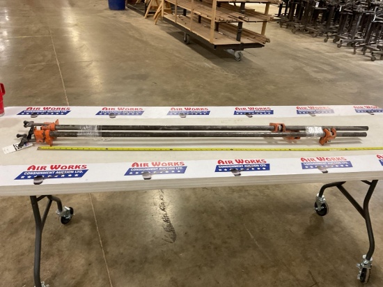 3 - 60" Pony Pipe Clamps