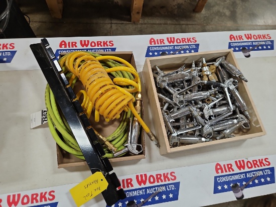Box Lot - Air Hose, Blow Guns & Tool Hanger