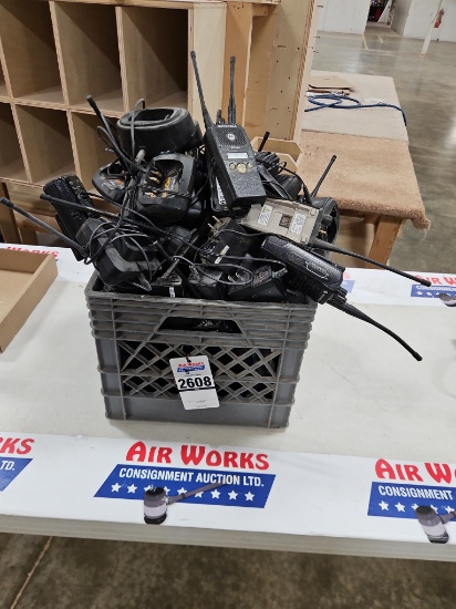 Crate Lot - Motorola 2-Ways, Chargers & Accessories