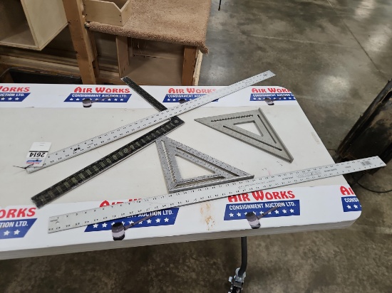 2 - Straight Edges, Framing Square, Speed Squares