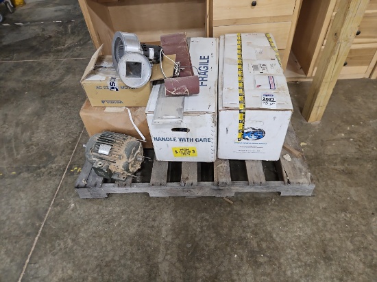 Pallet Lot - Motors, Freq Drive, Gears