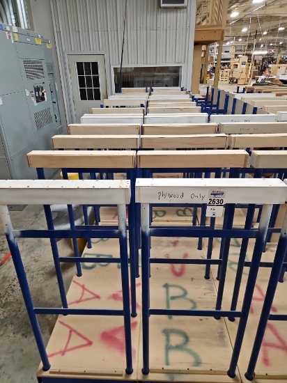 6 - Shopcarts Metal Storage Carts w/Shelf Brackets