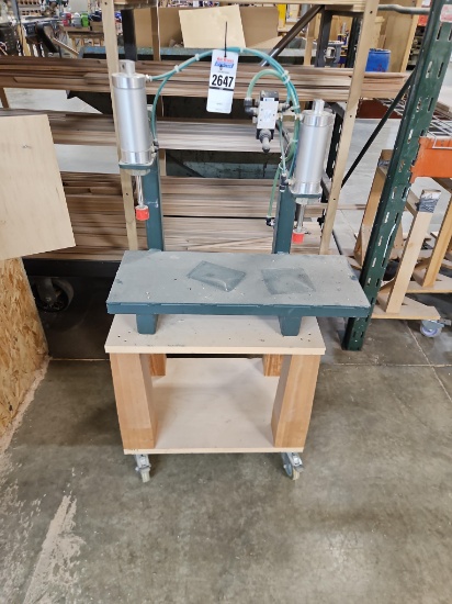 Shop Made Pneumatic Clamp w/Cart