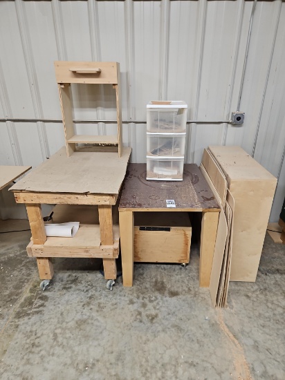 Wooden Carts & Shelving