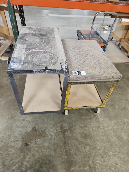 2 - Metal Rolling Carts