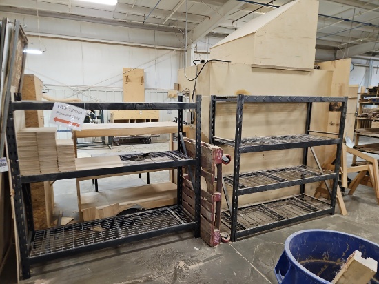 2 - Gladiator 6'x6' Metal Shelf Units