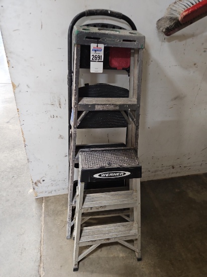 2 - Werner Step Ladders & 1 - 3 Step Stool