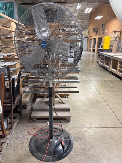 ProFitter SFSI-750SW 30" Commercial High-Velocity Oscillating Pedestal Fan, 1/4 HP