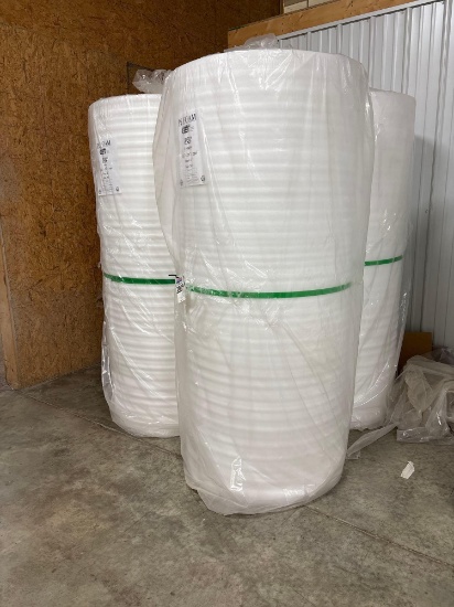 (4) 2025 Global Extrusion Technologies PE Foam Rolls 3/32" x 72" x 750'