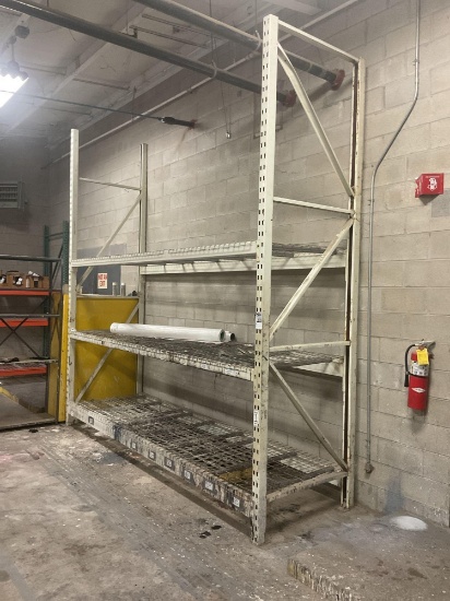 Industrial Pallet Rack Shelving Unit with Wire Deck Shelves