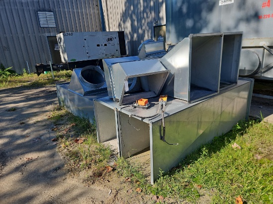 Assorted Galvanized Sheet Metal HVAC Ductwork & Fittings
