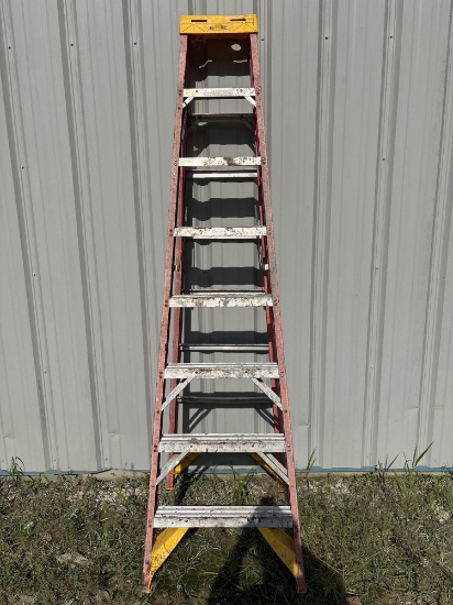 Werner Fiberglass Step Ladder, 8 ft