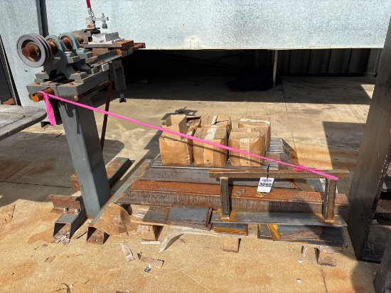 Machine on Stand w/ Assorted Metal Tubing