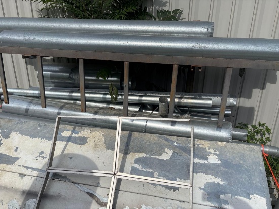 Assorted Galvanized Sheet Metal Ductwork, Fittings & Scrap Steel