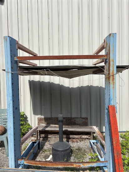 Heavy-Duty Steel Cantilever Storage Rack with Arms