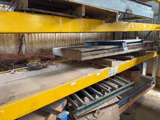 Lewco Roller Conveyor Section & Shelf Contents