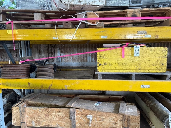 Shelf Lot Parts: Belt Pulleys, & Electrical Wire
