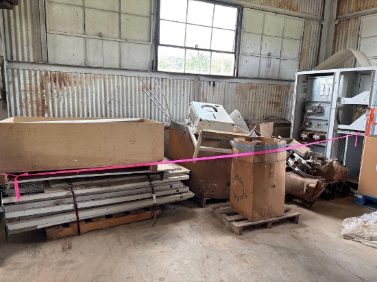 Large Lot - Safety Fencing, Electrical Cabinet, Assorted PArts