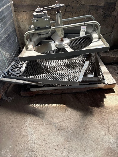 Hired-Hand HP32200 Belt-Drive Exhaust Fan & Wire Mesh Grates