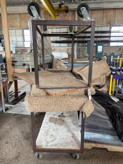 (2) Metal Rolling Parts Carts