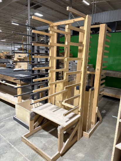 (4) Wooden Panel Drying Racks: