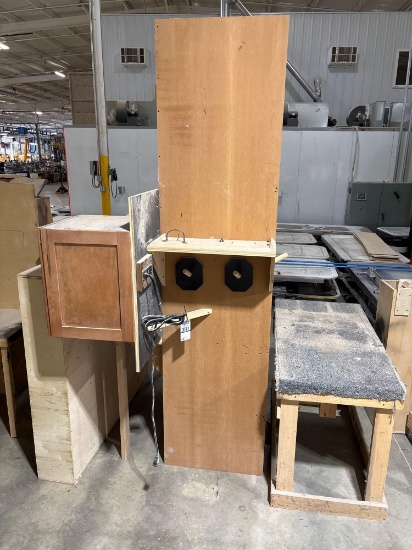 Assorted Wooden Cabinets & Work Benches
