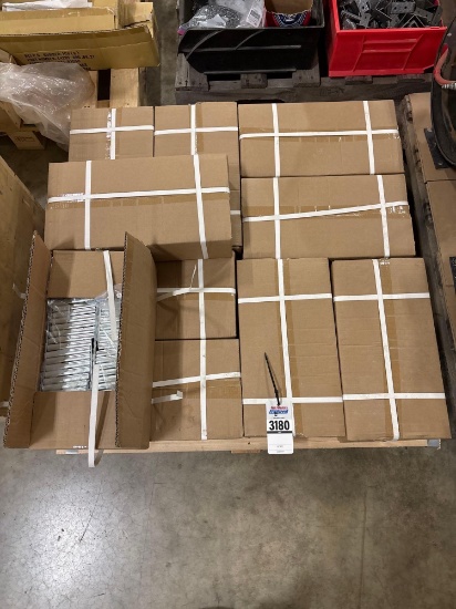 Pallet of Galvanized Steel Drawer Slide Mounting Brackets