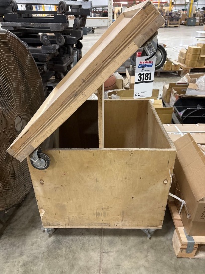 2- Wooden Rolling Carts