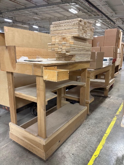 Custom Plywood Workbenches with Contents