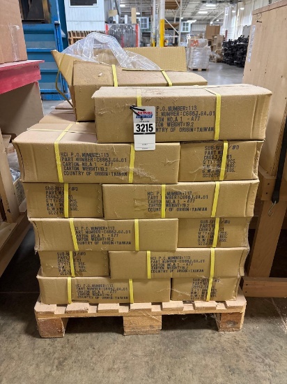 Assorted Stamped Metal Brackets, Part No. C666J.GA.01, Taiwan, ~2,310 pcs