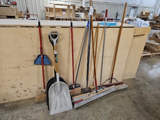 Push Brooms, Poly Scoops, Dustpans, Scrub Brushes