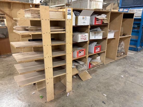 Shelving Units with Storage Cabinets, & Contents - Asssorted Boxes of Screws