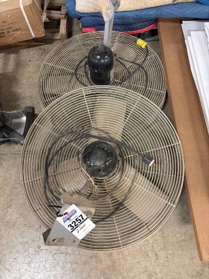(2) TPI Corporation D-TJ-PSC-6P-051A Industrial Circulation Fans, 1/3 HP