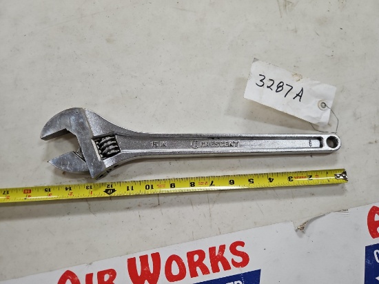 Crescent 15 in. Adjustable Wrench, Crestoloy Alloy Steel