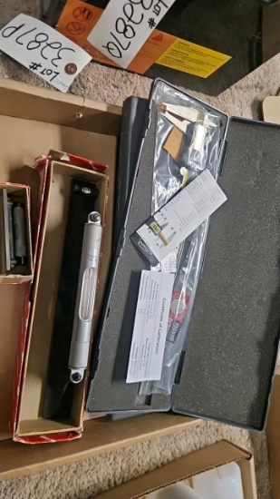Starrett No. 98 Machinists' Levels with iGaging OriginCal Digital Caliper