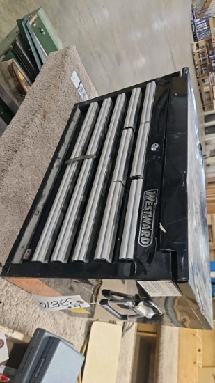 Westward Rolling Tool Chest with Assorted Hand Tools