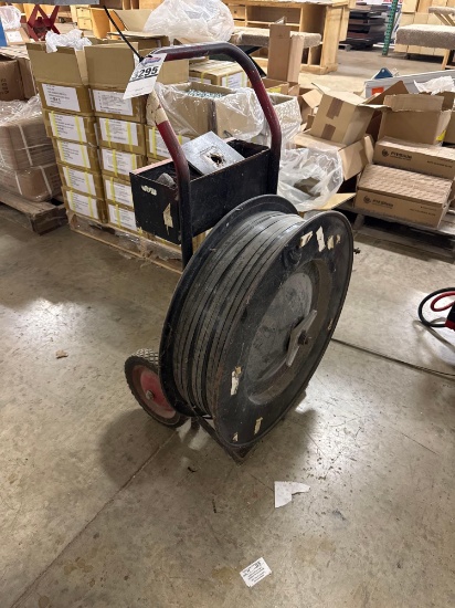 Portable Strapping Cart with Poly Strapping Reel and Tool Box