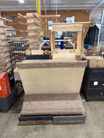 Carpet-Covered Storage Racks