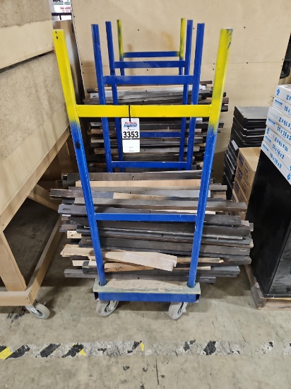 Blue Steel Multi-Tier Cart & Contents