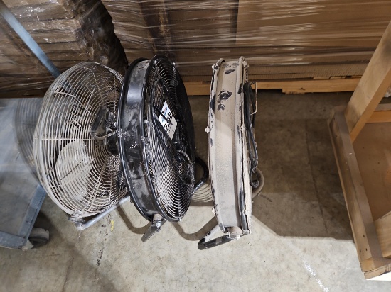 (3) ProFitter SFD1-500B3I 20" Commercial Shroud Floor Fans