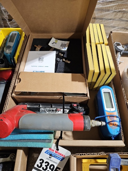 Sames Kremlin Fpro G Spray Gun, Gloss Meter and Air Staple Gun