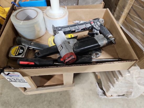 Assorted Hand Tools & Shop Supplies with SFT10XP-C Pneumatic Stapler