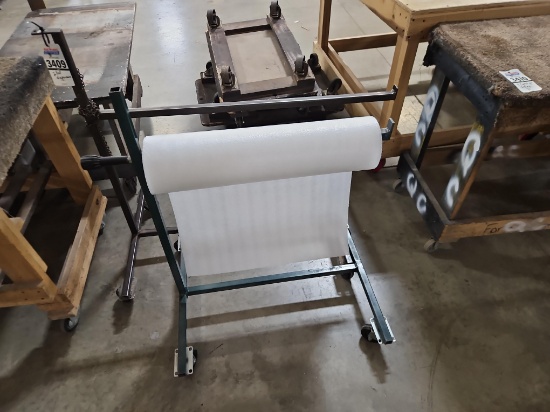 (2) Industrial Roll Dispensers on Casters