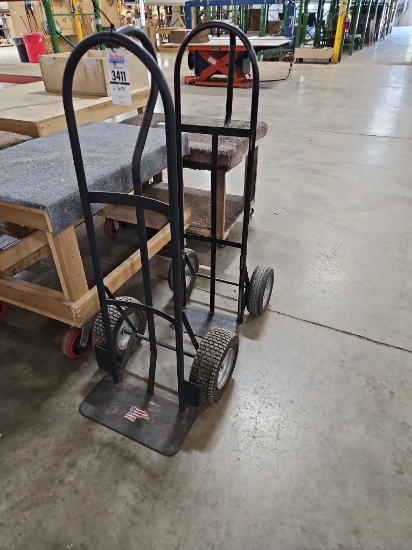 (2) Heavy-Duty Hand Trucks with Pneumatic Wheels