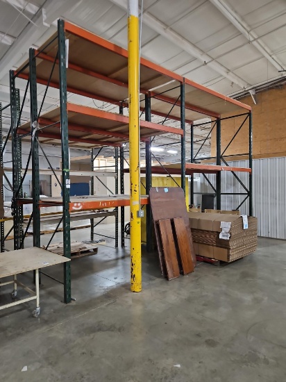 (4) Pallet Rack Sections, 13' Uprights & 9' Beams