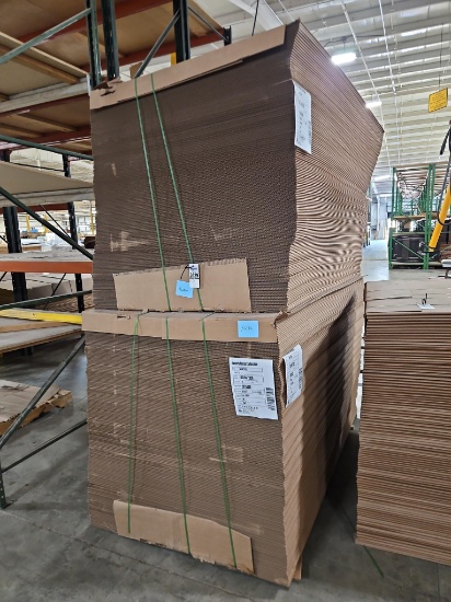 (2) Packsize Z-Fold Corrugated Cardboard Fanfold Stock, Grade 44C, 80" Wide, 1,151.5 Lineal Ft Each